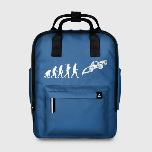 Женский рюкзак 3D с принтом Rocket evolution, вид спереди #2