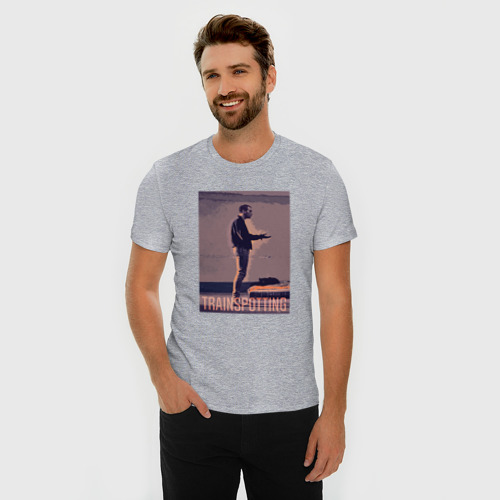 Мужская футболка премиум с принтом На игле - Дэнни Бойл, фото на моделе #1