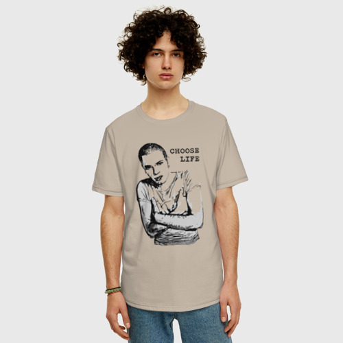 Мужская футболка хлопок Oversize с принтом Макгрегор - На Игле, фото на моделе #1