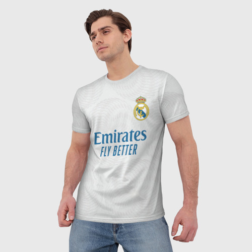 Мужская футболка 3D с принтом Винисиус Реал Мадрид 2021-2022, фото на моделе #1