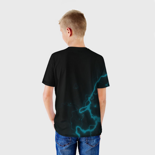 Детская футболка 3D с принтом XIAO, вид сзади #2