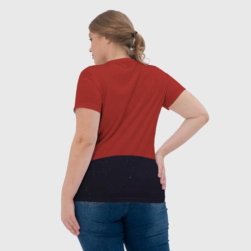 Женская футболка 3D с принтом Cowboy Bebop - Spike, вид сзади #2