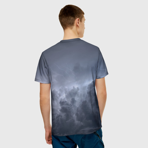Мужская 3D футболка с принтом НЕБО СЛАВЯН | СЛАВЯНСТВО (Z), вид сзади #2