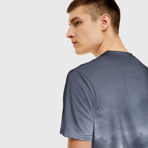 Мужская 3D футболка с принтом НЕБО СЛАВЯН | СЛАВЯНСТВО (Z), вид сзади #2