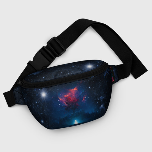 Поясная сумка 3D с принтом Душа идущая в космос | Soul space (Z), фото #5