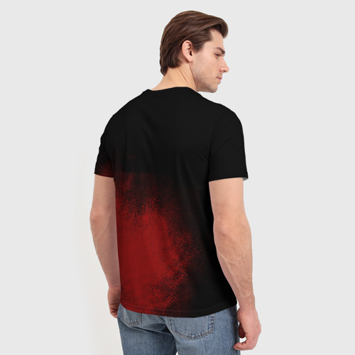 Мужская 3D футболка с принтом Targaryen House, вид сзади #2