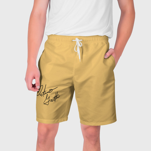 Мужские шорты 3D с принтом Arturo Gatti autograph, вид спереди #2