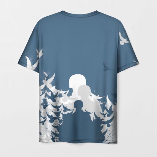 Мужская 3D футболка с принтом Peacemaker, вид сзади #1