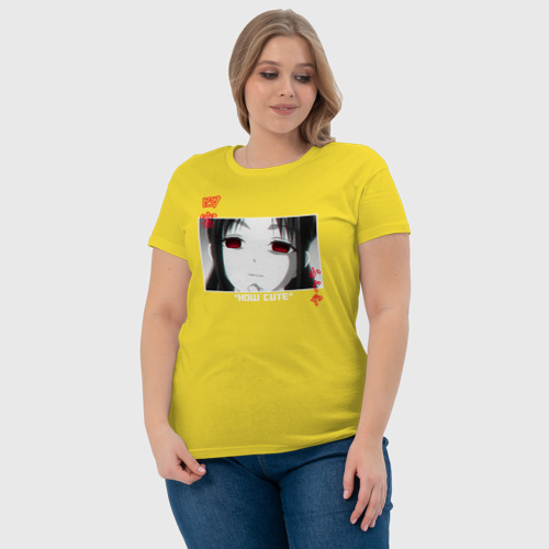 Женская футболка хлопок с принтом КАГУЯ (МАНГА), фото #4