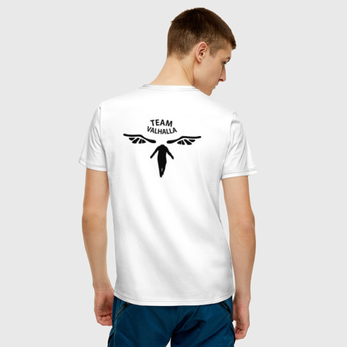 Мужская футболка с принтом TEAM VALHALLA | ВАЛЬХАЛЛА, вид сзади #2