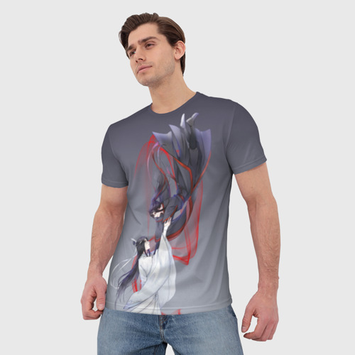 Мужская футболка 3D с принтом Магистр дъявольского культа, фото на моделе #1