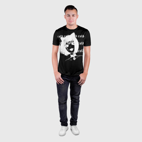 Мужская футболка 3D Slim с принтом ANIME DRAIN ZXC, вид сбоку #3
