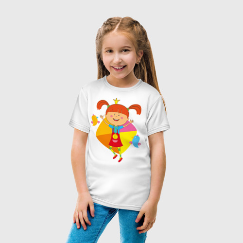 Детская футболка с принтом Счастье Царевны, вид сбоку #3