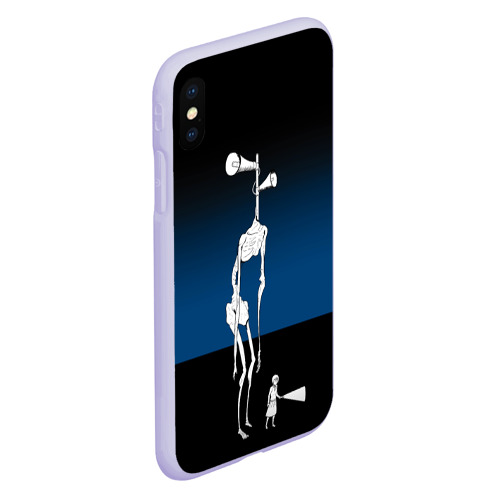 Чехол для iPhone XS Max матовый с принтом Сиреноголовый (Хоррор) Ребенок, вид сбоку #3