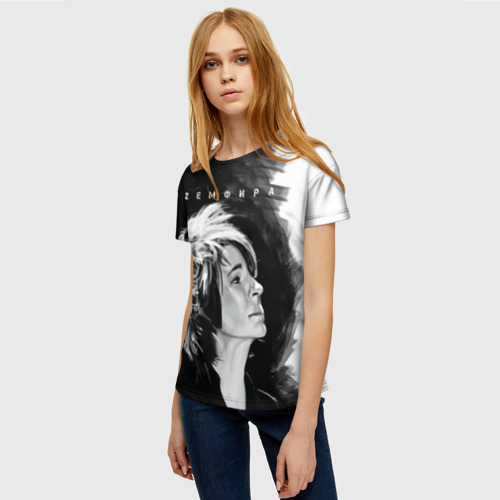 Женская футболка 3D с принтом Zемфира | Зефира, фото на моделе #1