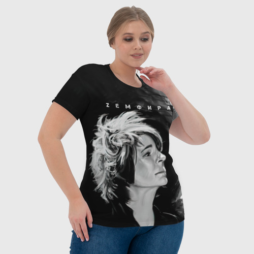 Женская футболка 3D с принтом Zемфира | Зефира, фото #4
