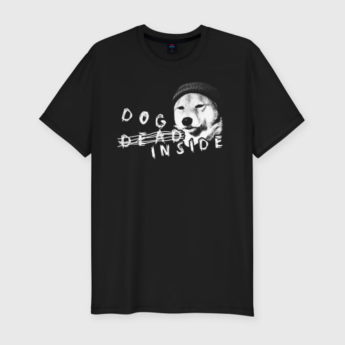 Мужская футболка премиум с принтом DOG INSIDE SF, вид спереди #2