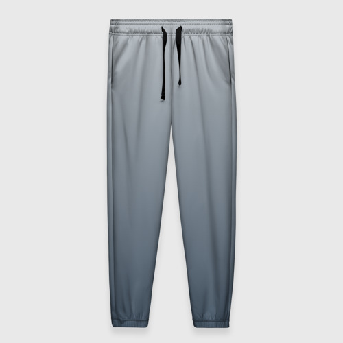 Женские брюки 3D с принтом Градиент оттенки серого, вид спереди #2