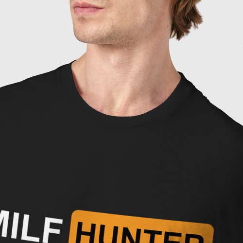 Мужская футболка хлопок с принтом MILF hunter МИЛФ охотник, фото #4