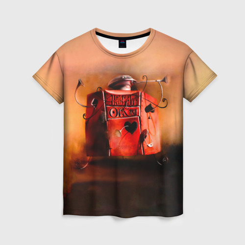 Женская футболка 3D с принтом Агата Кристи OPIUM, вид спереди #2