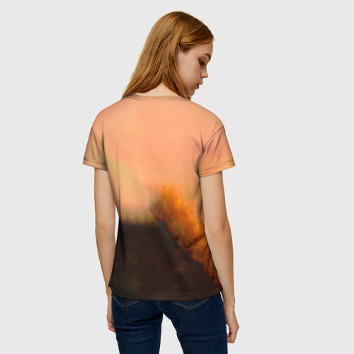 Женская футболка 3D с принтом Агата Кристи OPIUM, вид сзади #2