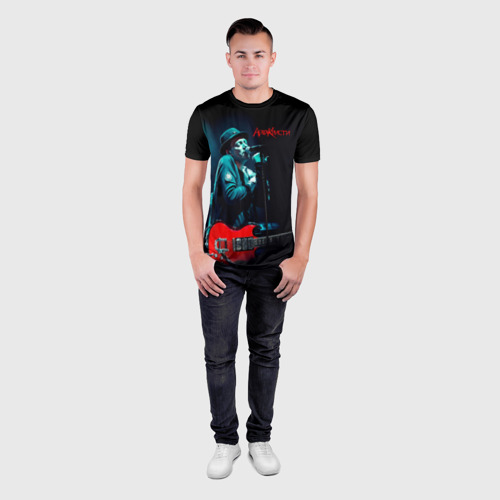 Мужская футболка 3D Slim с принтом Агата Кристи Глеб Самойлов, вид сбоку #3