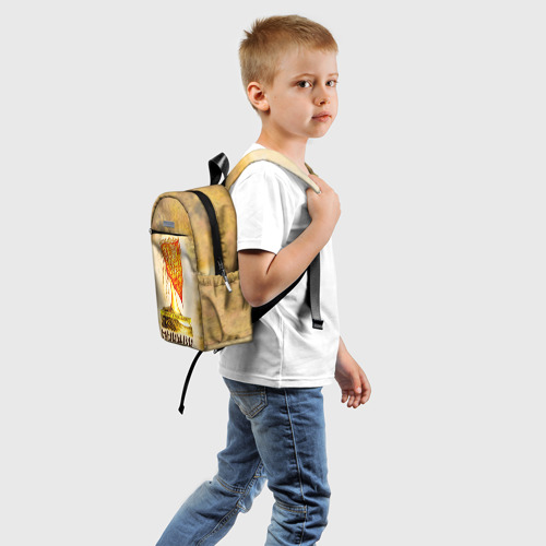 Детский рюкзак 3D с принтом ГОВОРИТ и ПОКАЗЫВАЕТ - ПИКНИК, вид сзади #1
