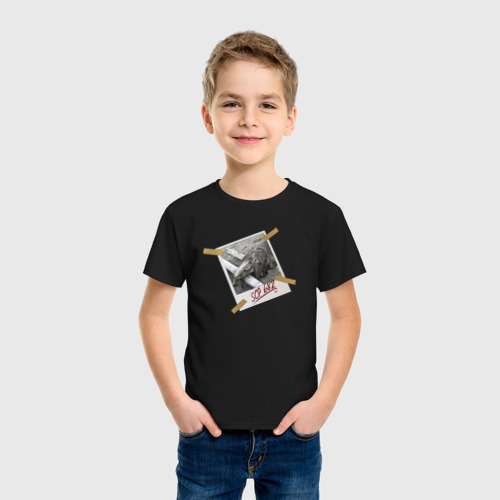 Детская футболка хлопок с принтом Я видел SCP 682!, фото на моделе #1