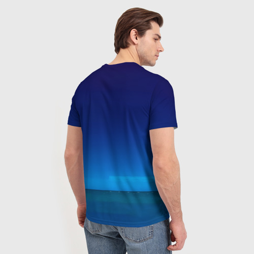 Мужская футболка 3D с принтом Пикник - железные мантры, вид сзади #2
