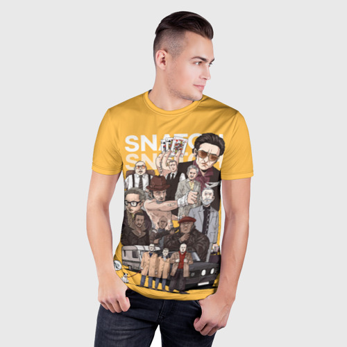 Мужская футболка 3D Slim с принтом Большой куш, фото на моделе #1