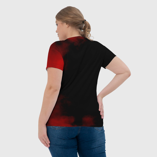 Женская футболка 3D с принтом Константин Кинчев - Алиса, вид сзади #2