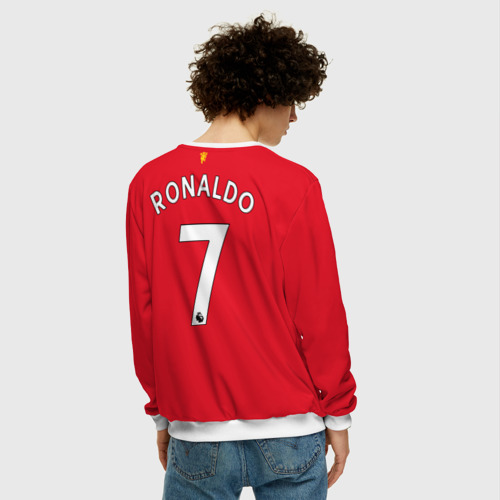Мужской свитшот 3D с принтом Роналду Манчестер Юнайтед, вид сзади #2