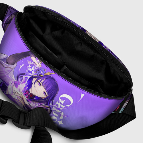 Поясная сумка 3D с принтом Genshin Impact, Сёгун Райдэн, фото #6