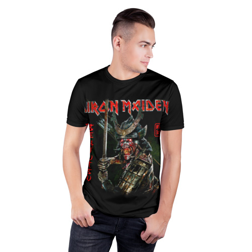 Мужская футболка 3D спортивная с принтом Iron Maiden, Senjutsu, фото на моделе #1