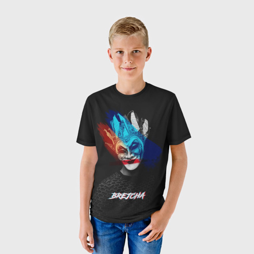 Детская футболка 3D с принтом Boris  Brejcha, фото на моделе #1