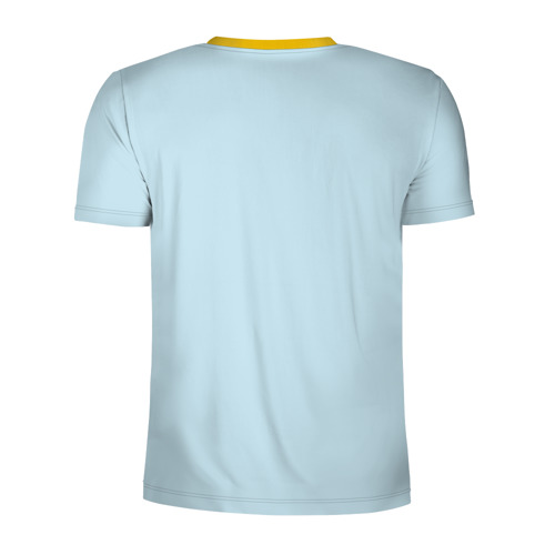 Мужская футболка 3D спортивная с принтом Монолит, вид сзади #1