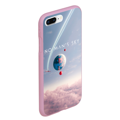 Чехол для iPhone 7Plus/8 Plus матовый с принтом No mans sky, вид сбоку #3
