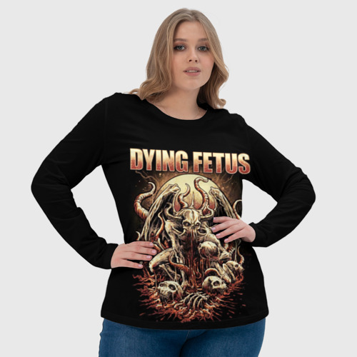 Женский лонгслив 3D с принтом Dying Fetus, фото #4