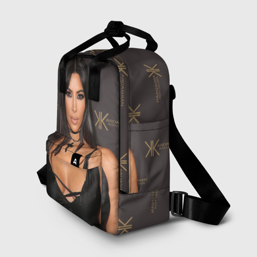 Женский рюкзак 3D с принтом Ким Кардашьян, фото на моделе #1