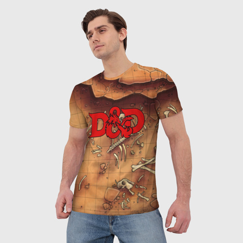 Мужская футболка 3D с принтом Dungeons and Dragons | D&D, фото на моделе #1