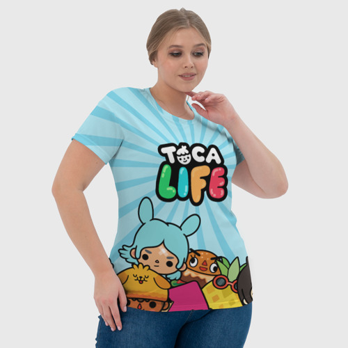 Женская футболка 3D с принтом Toca boca life, фото #4