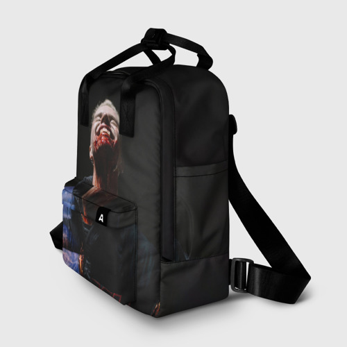 Женский рюкзак 3D с принтом Фараон вампир, фото на моделе #1