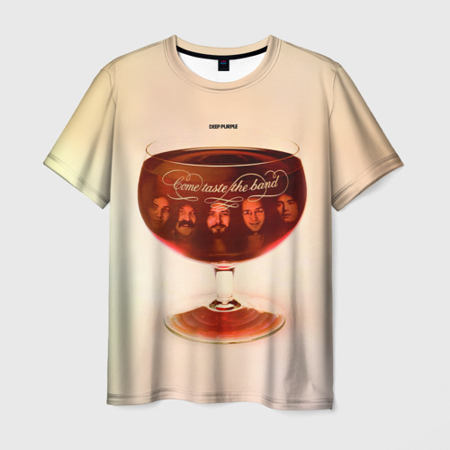 Мужская футболка 3D с принтом Come Taste the Band, вид спереди #2