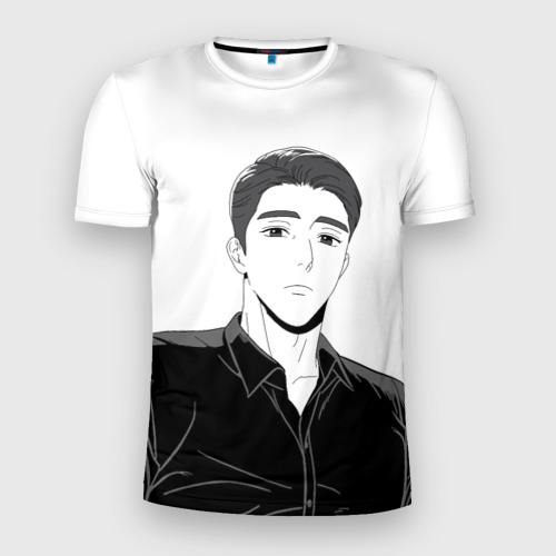 Мужская футболка 3D Slim с принтом Ки Мён Де, вид спереди #2
