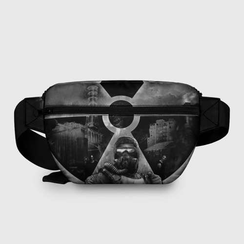 Поясная сумка 3D с принтом STALKER SHADOW OF CHERNOBYL | СТАЛКЕР ТЕНИ ЧЕРНОБЫЛЯ, вид сзади #1