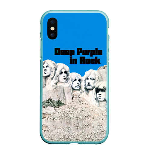 Чехол для iPhone XS Max матовый с принтом Deep Purple in Rock, вид спереди #2