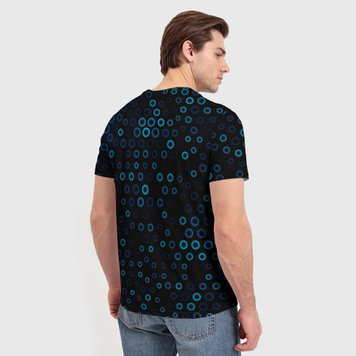 Мужская футболка 3D с принтом Морская угроза, вид сзади #2