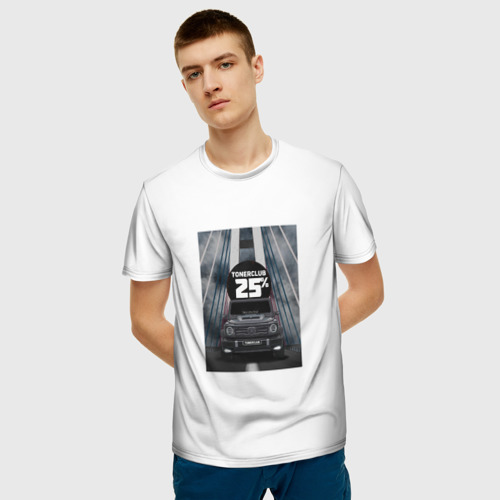 Мужская 3D футболка с принтом TONERCLUB25 КАРТИНА, фото на моделе #1