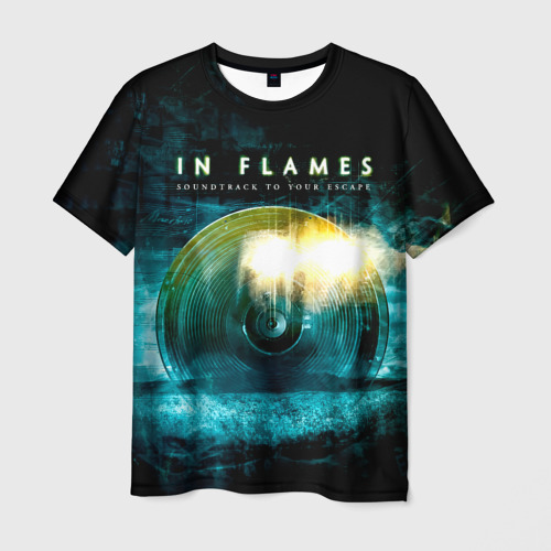 Мужская футболка 3D с принтом Soundtrack to Your Escape - In Flames, вид спереди #2
