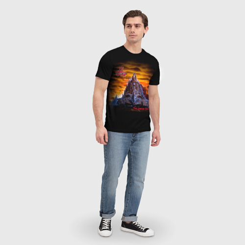 Мужская футболка 3D с принтом The Jester Race - In Flames, вид сбоку #3